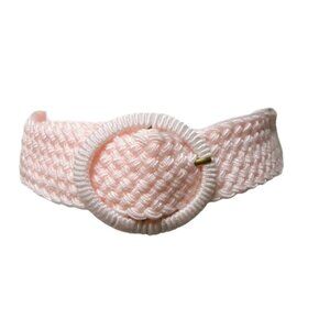 VTG 00s pink woven wide belt